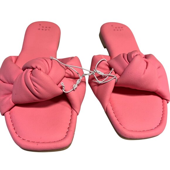A New Day Ruth Memory Foam Slide Sandals Pink Sz 6.5 - Picture 3 of 8